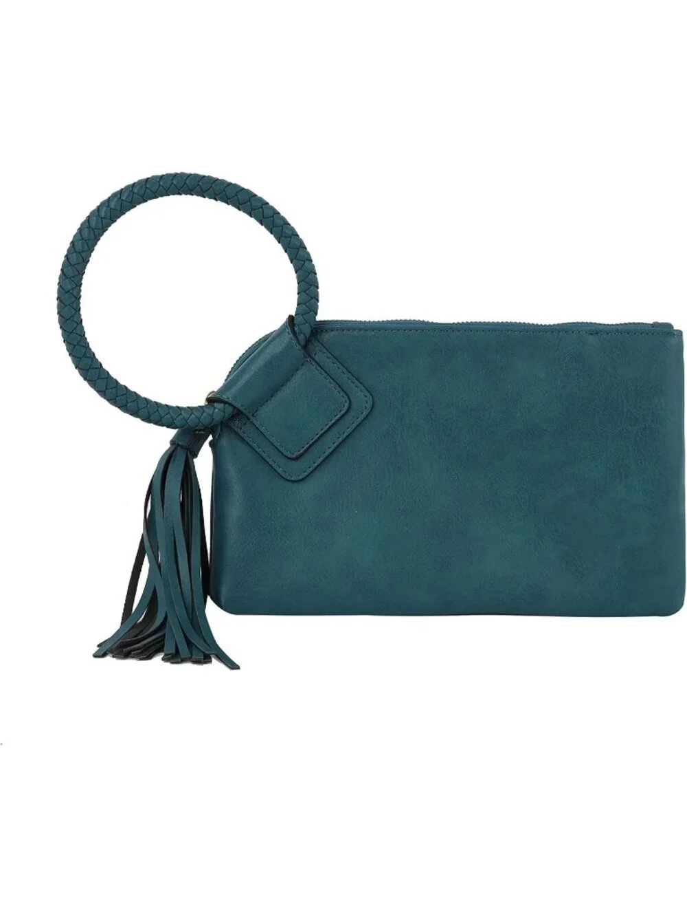 Women's Turquoise Leather Formal Purse Wristlet Wallet Casual Evening Handbag